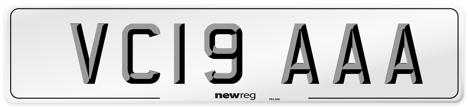 VC19 AAA Number Plate from New Reg